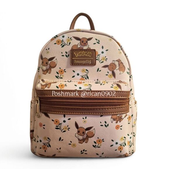 Loungefly Pokémon Eevee Floral Mini Backpack - Picture 1 of 9
